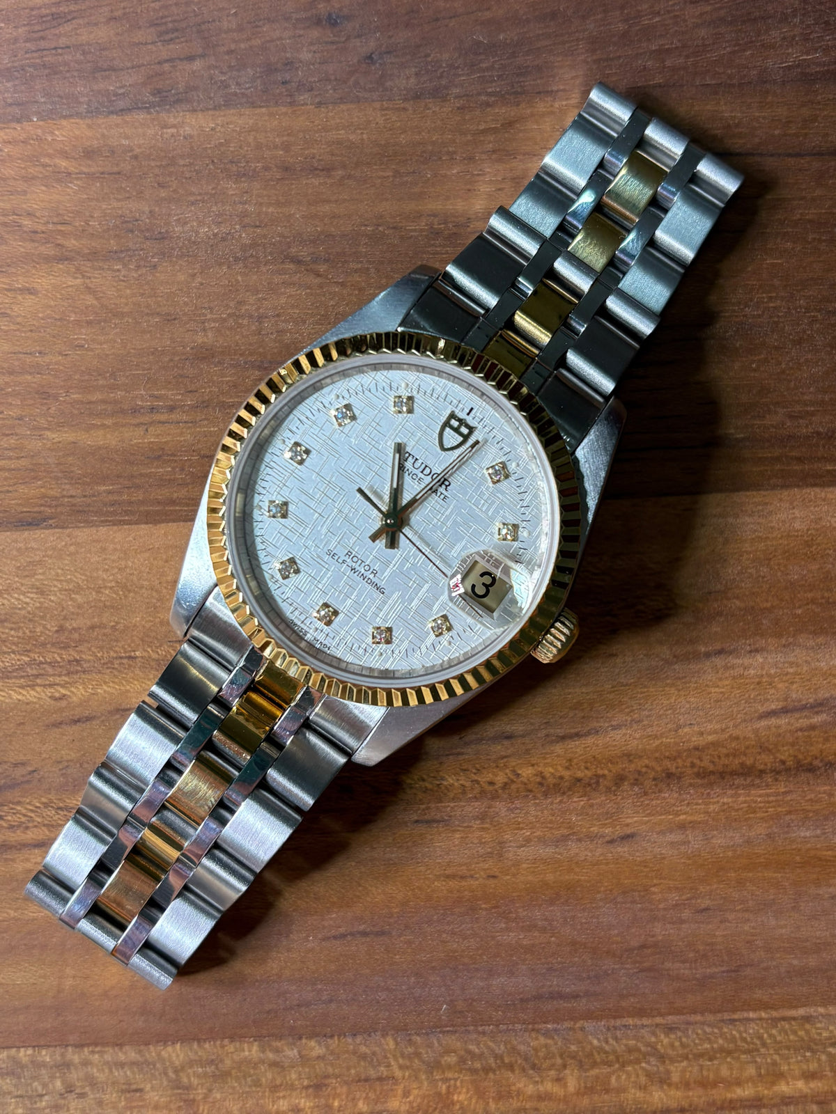 Tudor Date 74033 Quadrante Bianco